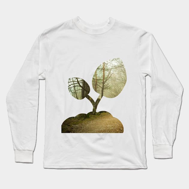 forest double exposure Long Sleeve T-Shirt by FromBerlinGift